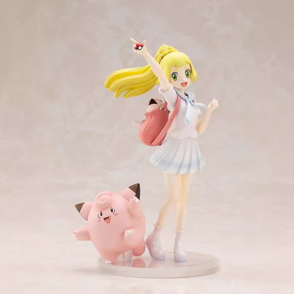 Kotobukiya Artfx - 귀여운 애니메이션 포켓몬 릴리 & 클레페어리