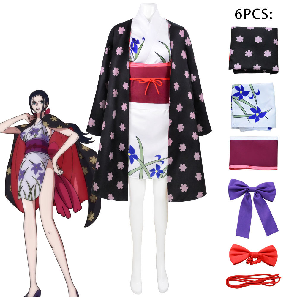 Anime Cosplay Kimono - 여성 의상 니코 로빈 코스프레 의상