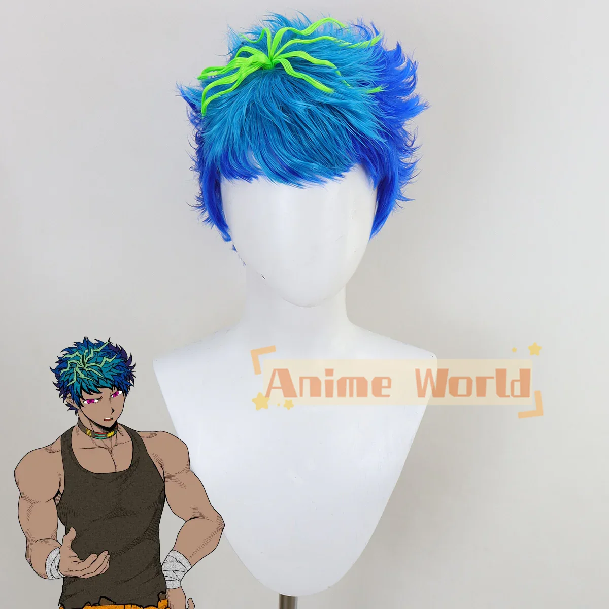 Anime Cosplay Blue Hair - 당신의 시간이 다가왔습니다 나오미치 쿠루마다 블루
