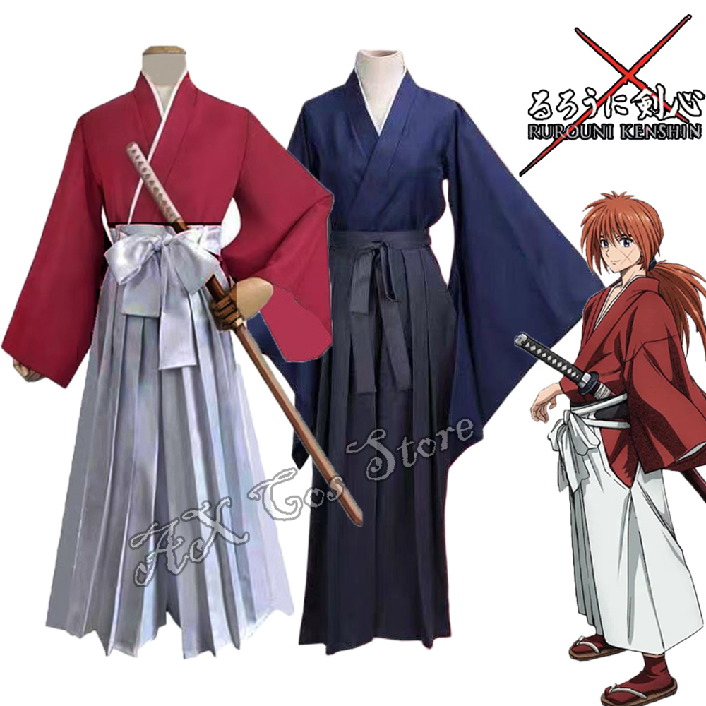 Anime Cosplay Kimono - 애니메이션 루로니 켄신 히무라 켄신 코스프레