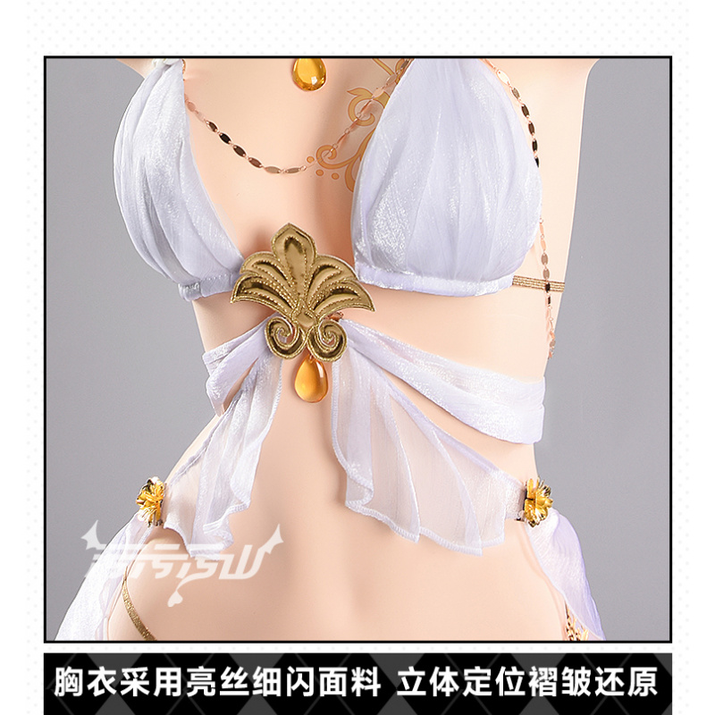 Anime Cosplay Bikini - 여성용 섹시한 비키니 수영복 드레스 액세서리