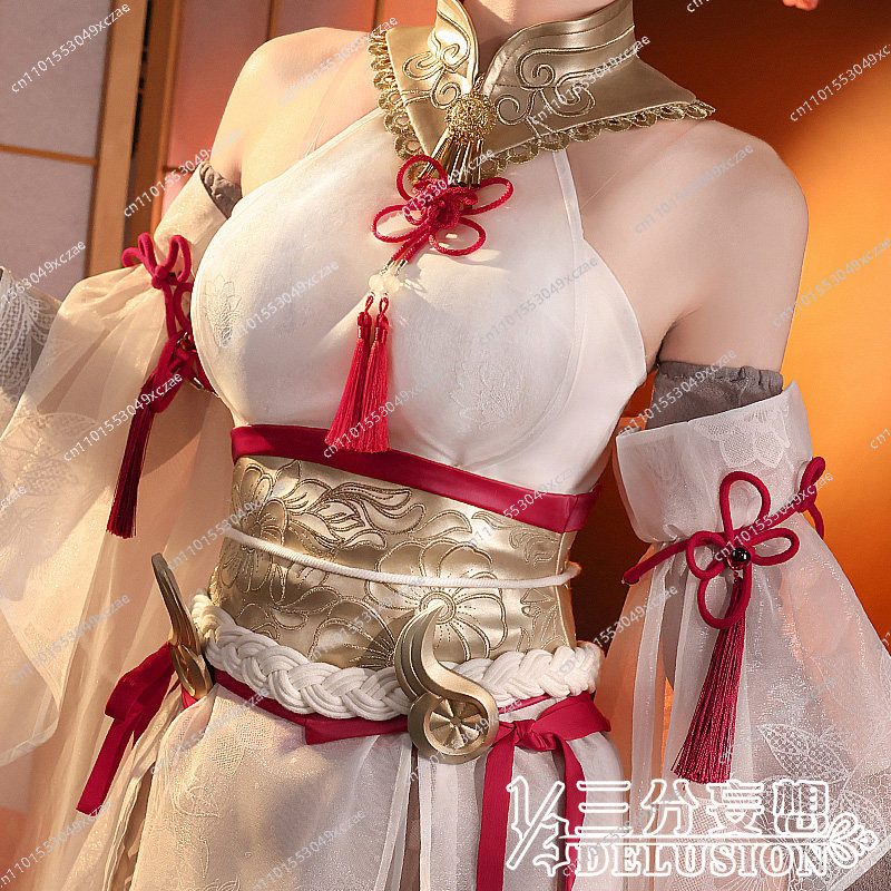 Anime Cosplay Otaku - 나라카: 블레이드포인트 코스프레 월넛 화이트 실크