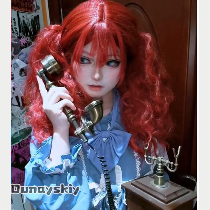 Anime Cosplay Blue Hair - 헤메라*/포피 게임 코스프레 의상 드레스 게임