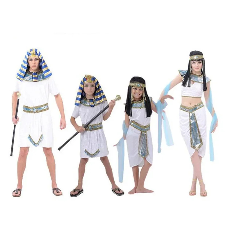 Egypt Cosplay Anime - 어린이 흰색 이집트 파라오 클레오파트라 성인