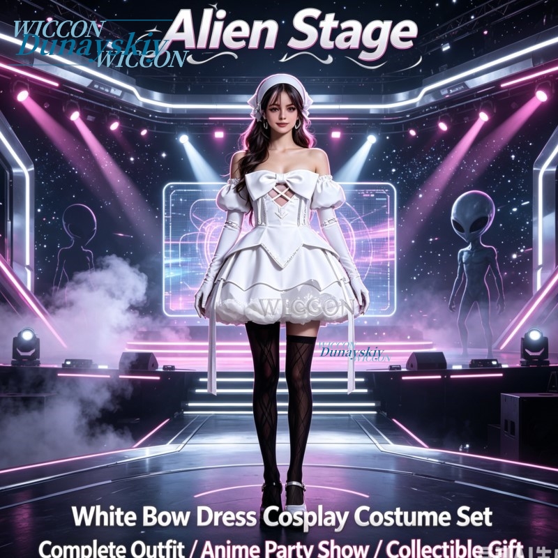 Anime Zombie Cosplay - 애니메이션 외계인 무대 좀비 화이트 보우