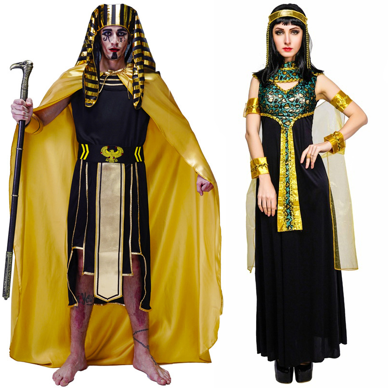 Egypt Cosplay Anime - 할로윈 남성용 고대 이집트 여왕 의상