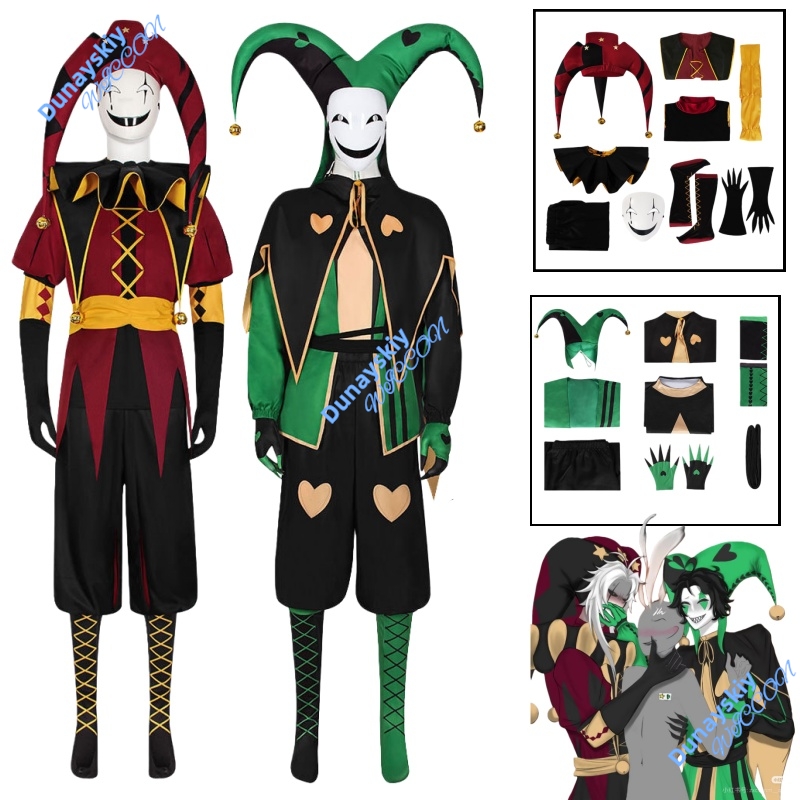 Anime And Cosplay Expo 2025 - 남성용 프릭 서커스 피에로 광대 코스프레