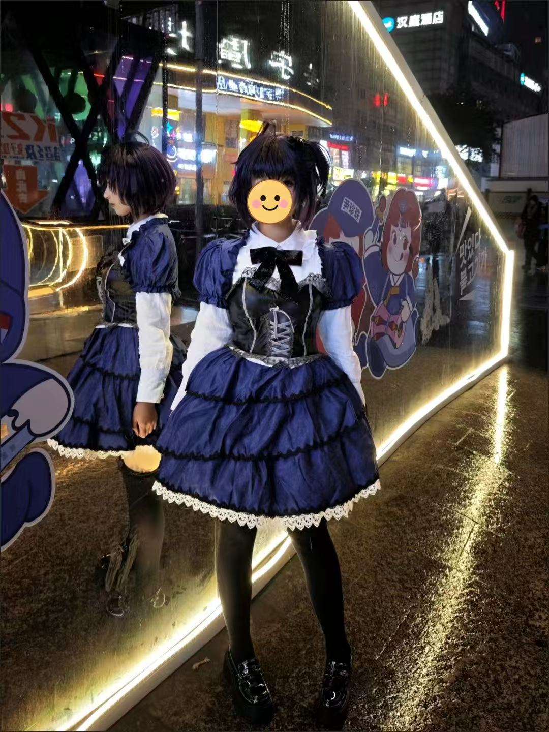Anime Cosplay Lolita - 리카 타카나시 코스프레 의상 중학생 데모