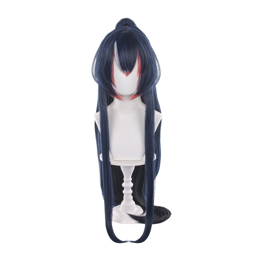 Anime Cosplay Blue Hair - 다크 블루 롱 스트레이트 코스프레 가발