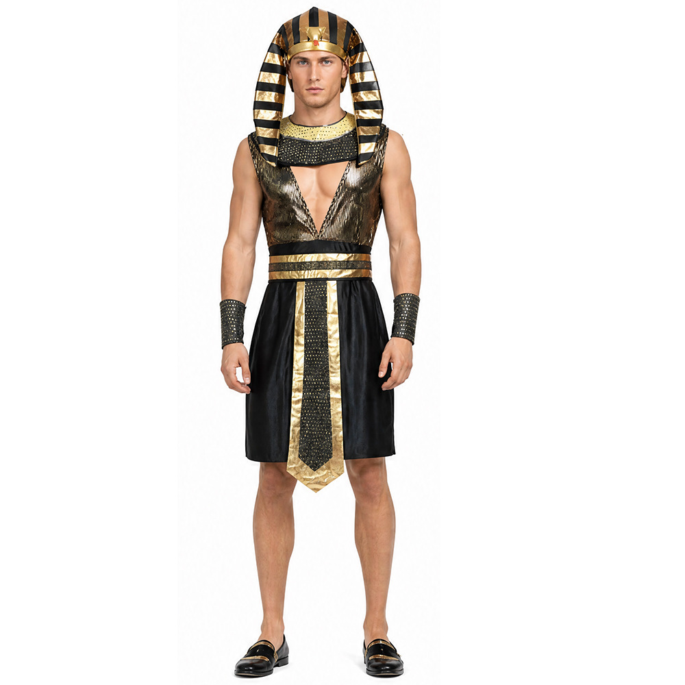 Egypt Cosplay Anime - 남성 이집트 파라오 의상 성인용 고대