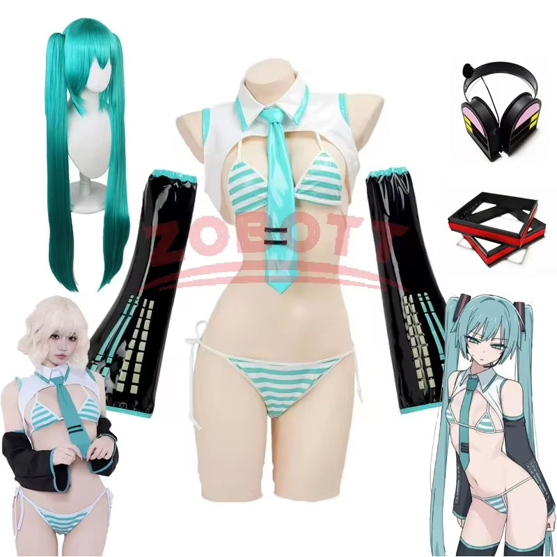 Anime Cosplay Miku - 애니메이션 미쿠 코스프레 미쿠 포뮬러 슈트