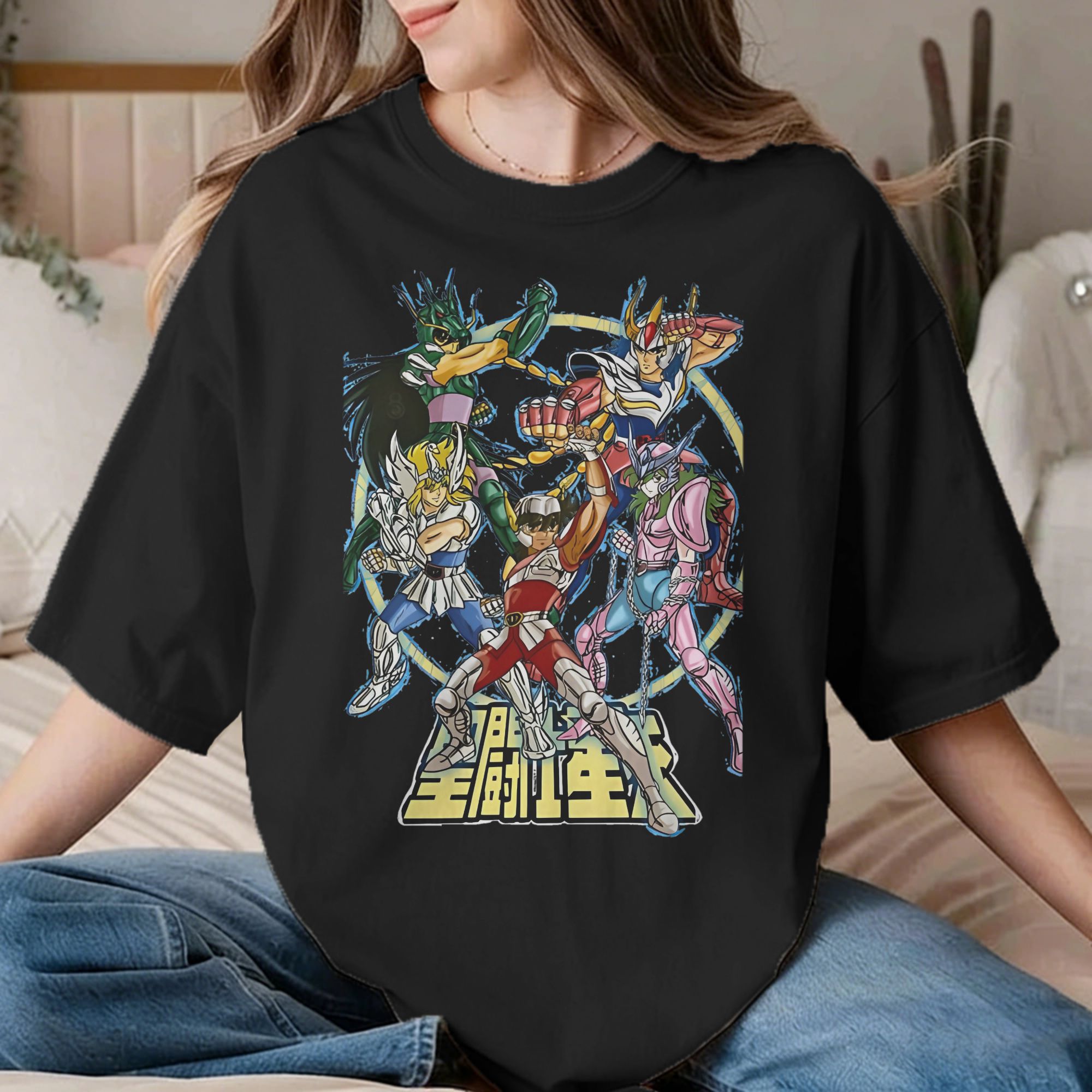 Anime Cosplay Ideas Male - 남녀공용 조디악 기사단 티셔츠, 애니메이션 패션