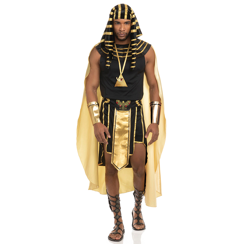 Egypt Cosplay Anime - 남자 이집트 의상 세트 7 Pcs