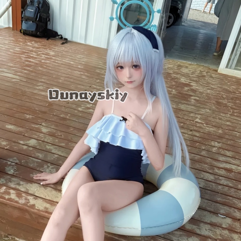 Anime Cosplay Bikini - KS*14애니메이션 게임 블루 아카이브 코스프레 츠키유키