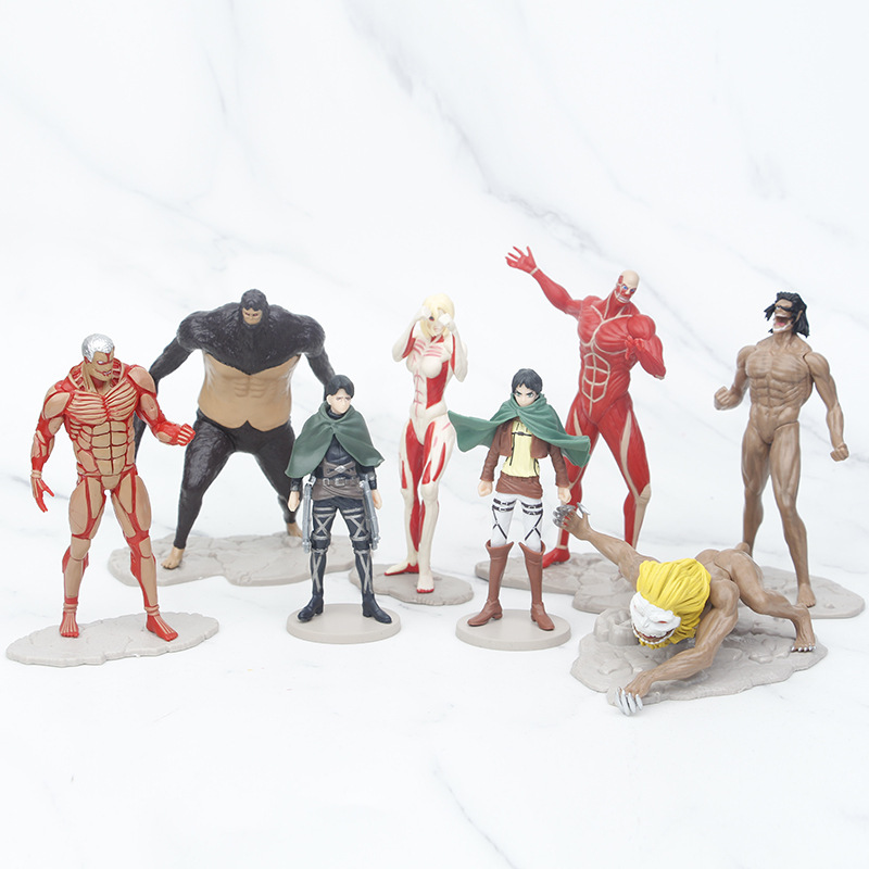 Kotobukiya Artfx - 타이탄 애니메이션 피규어에 대한 8pcs 공격