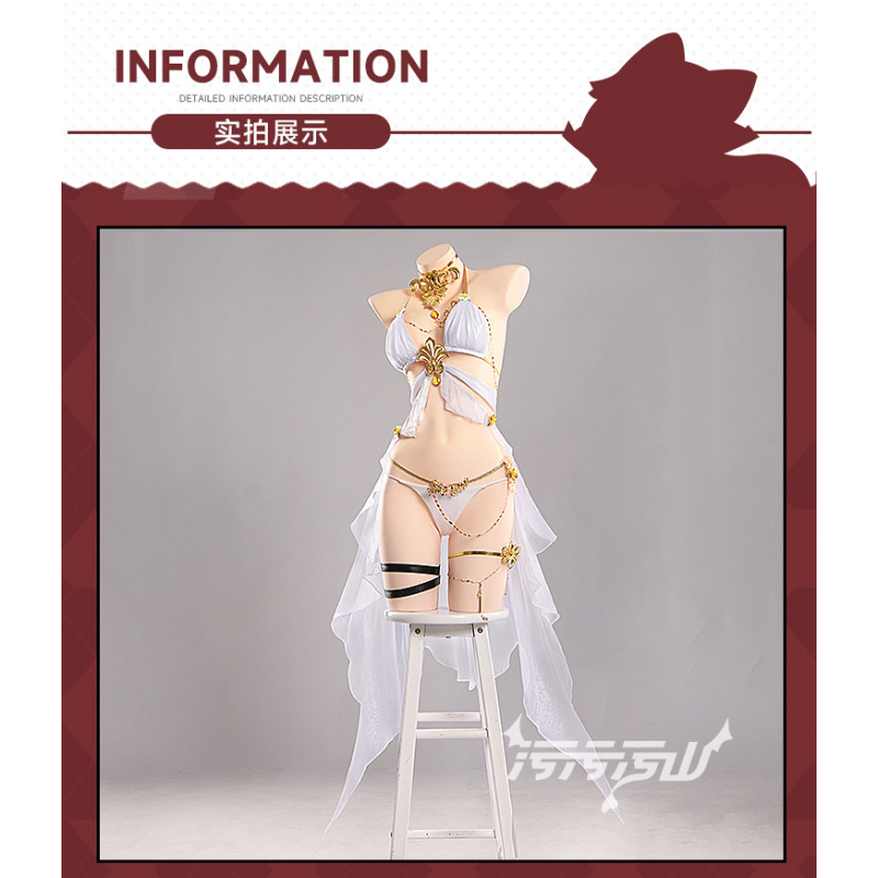여성용 섹시한 비키니 수영복 드레스 액세서리 소품 할로 - Anime Cosplay Bikini 리뷰 및 가격