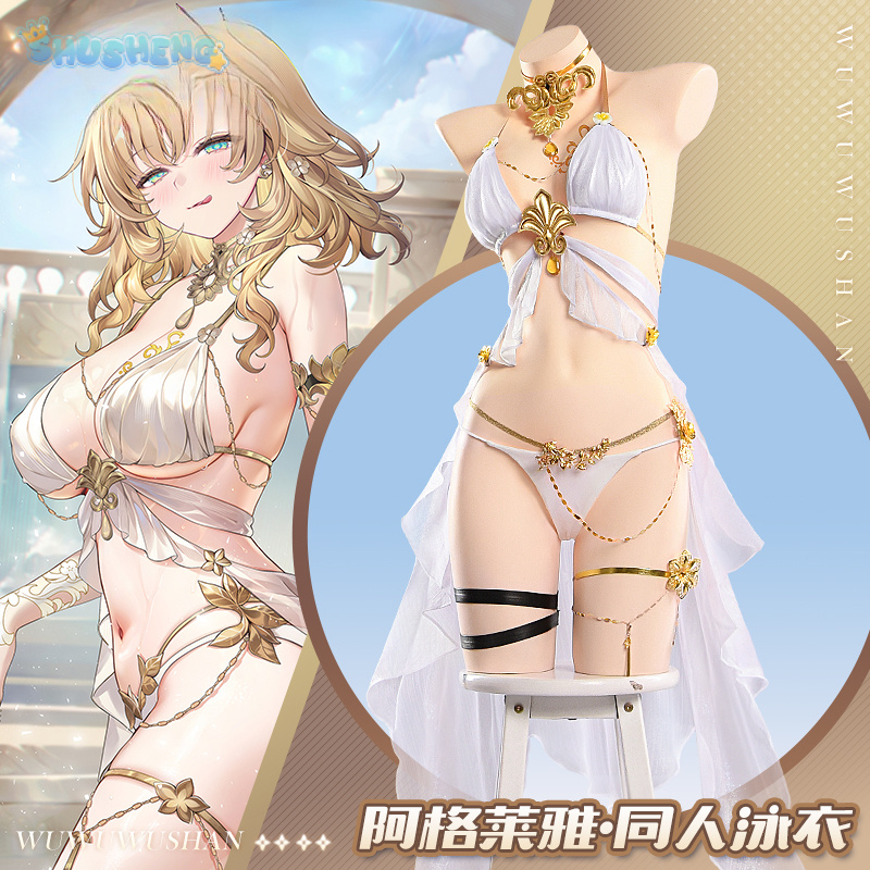 여성용 섹시한 비키니 수영복 드레스 액세서리 소품 할로 - Anime Cosplay Bikini 리뷰 및 가격