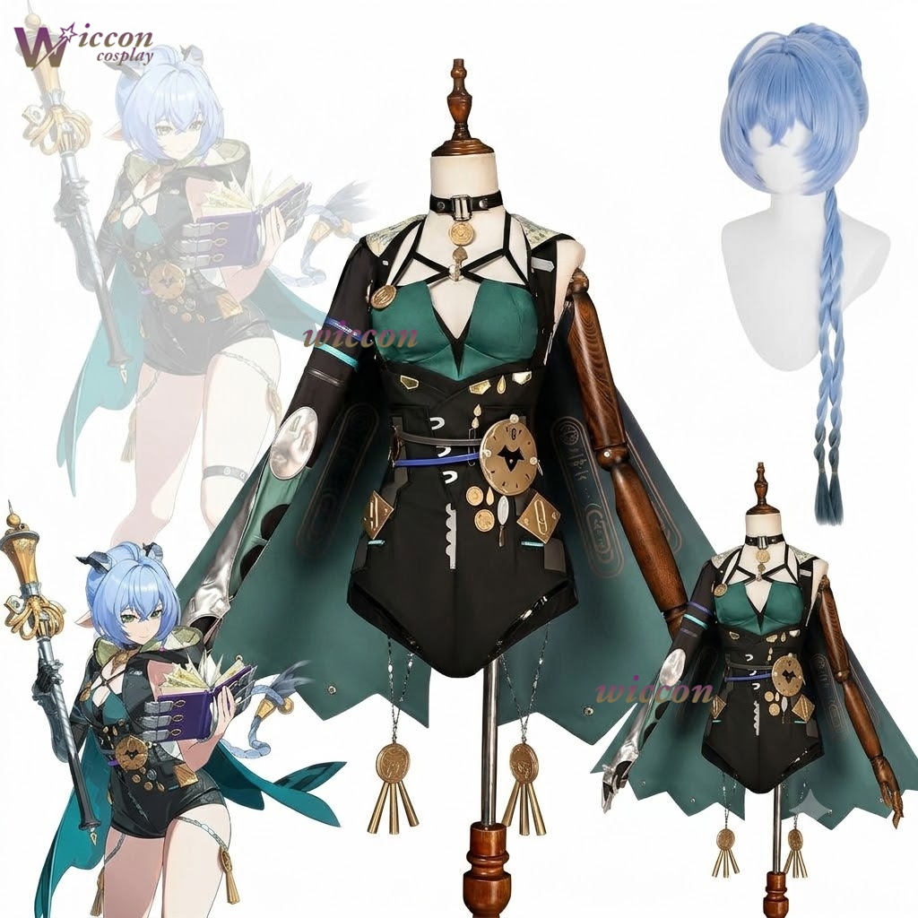 젠리스 존 제로 루시아 엘로웬 ZZZ 코스프레 블루 헤 - Anime Cosplay Blue Hair 리뷰 및 가격