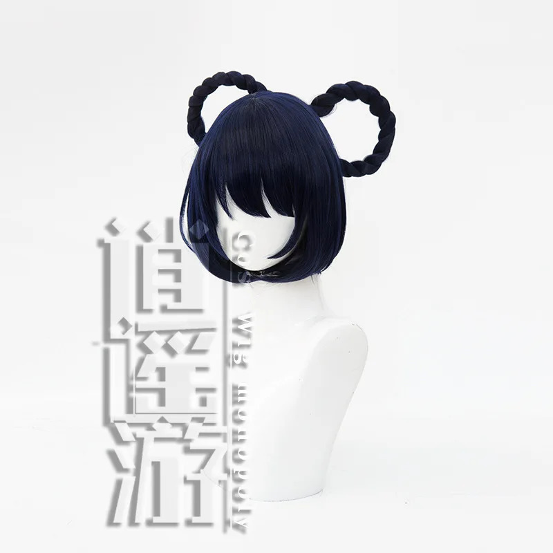 QQ34Xiangling Cos 30CM 네이비 블루  - Anime Cosplay Blue Hair 리뷰 및 가격