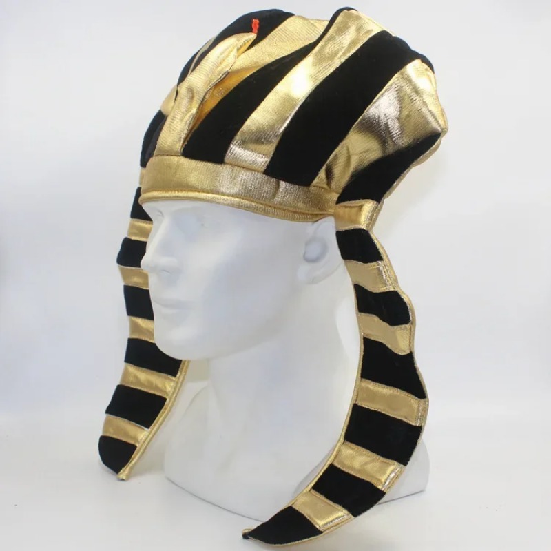 이집트 파라오 모자 금색 의상 헤드웨어 할로윈 부활절  - Egypt Cosplay Anime 리뷰 및 가격