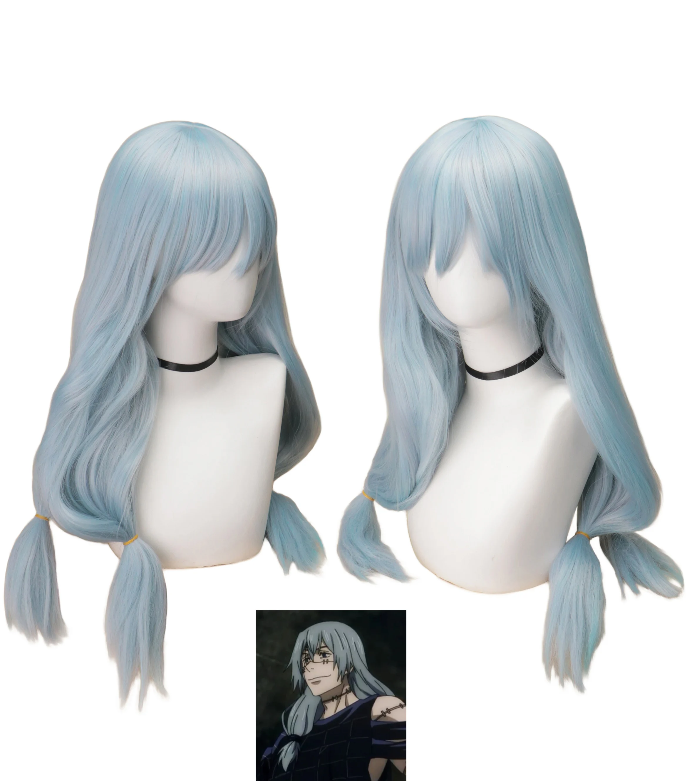 애니메이션 마히토 코스프레 Jujutsu Kaisen  - Anime Cosplay Blue Hair 리뷰 및 가격