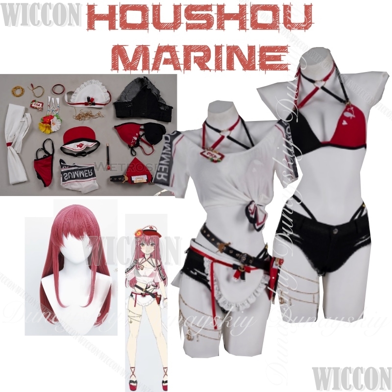 홀로리브 게이머 버추얼 앵커 JP 호우쇼 마린 코스프레 - Anime Cosplay Marin 리뷰 및 가격