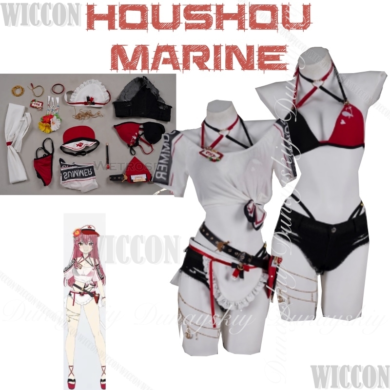 홀로리브 게이머 버추얼 앵커 JP 호우쇼 마린 코스프레 - Anime Cosplay Marin 리뷰 및 가격