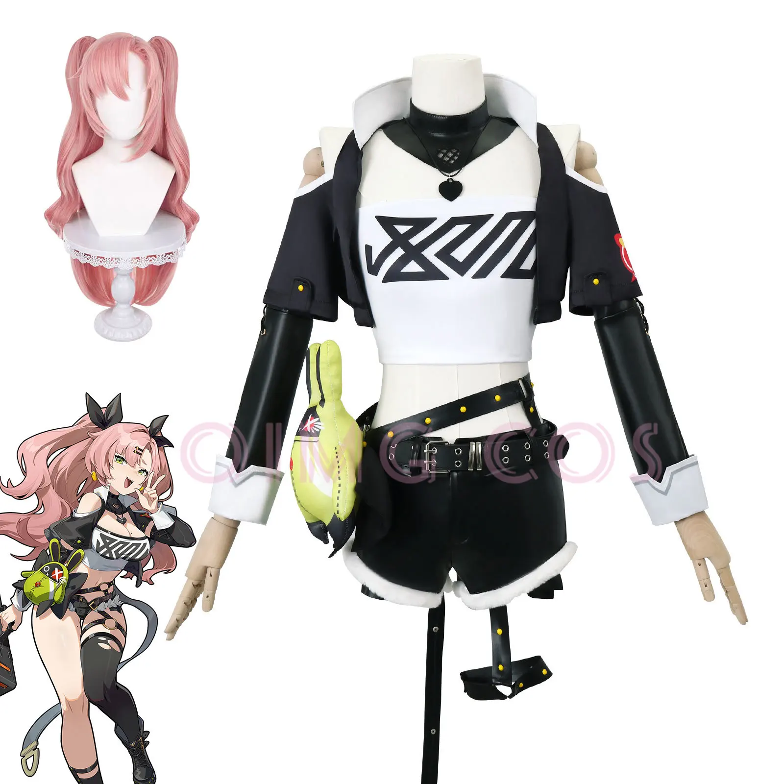 니콜 데마라 젠레스 존 제로 코스프레 의상 유니폼 가발 - Anime Cosplay Mujer 리뷰 및 가격