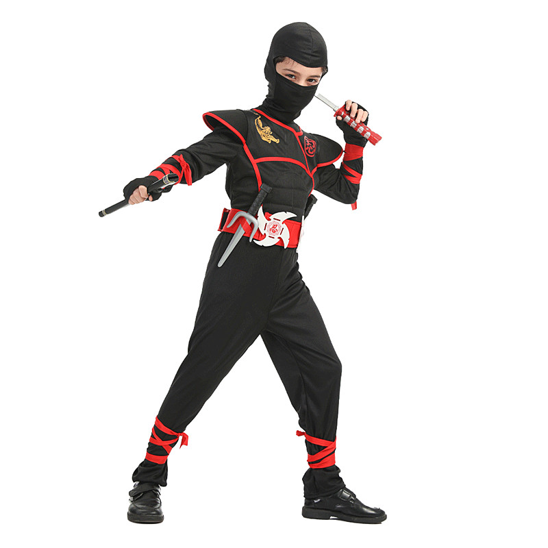 무기 액세서리가있는 어린이를위한 소년 닌자 디럭스 의상 - Anime Cosplay Ideas Male 리뷰 및 가격