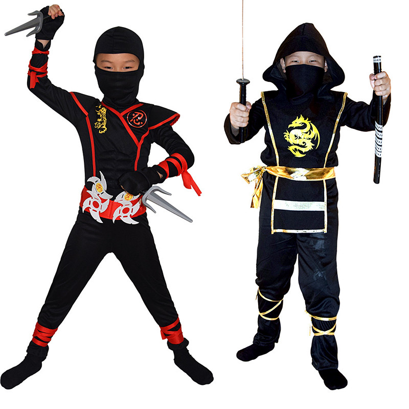 무기 액세서리가있는 어린이를위한 소년 닌자 디럭스 의상 - Anime Cosplay Ideas Male 리뷰 및 가격