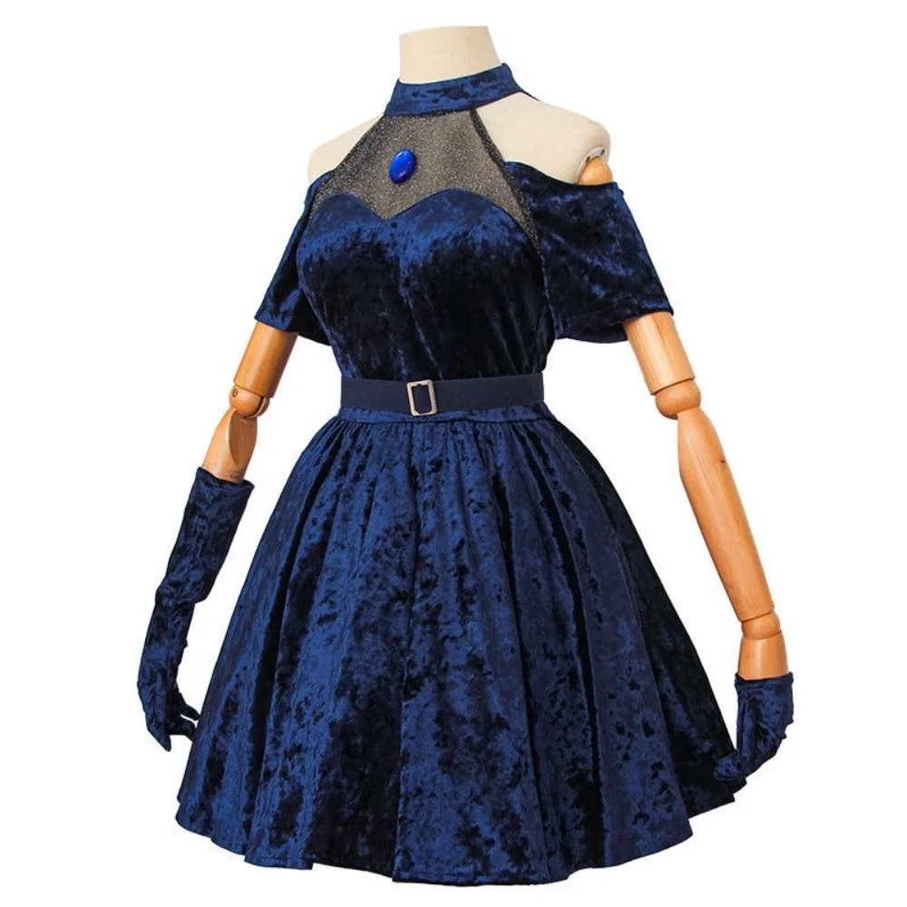 코스프레 의상 애니메이션 외계인 무대 코스프레 의상 핑 - Anime Cosplay Blue Hair 리뷰 및 가격