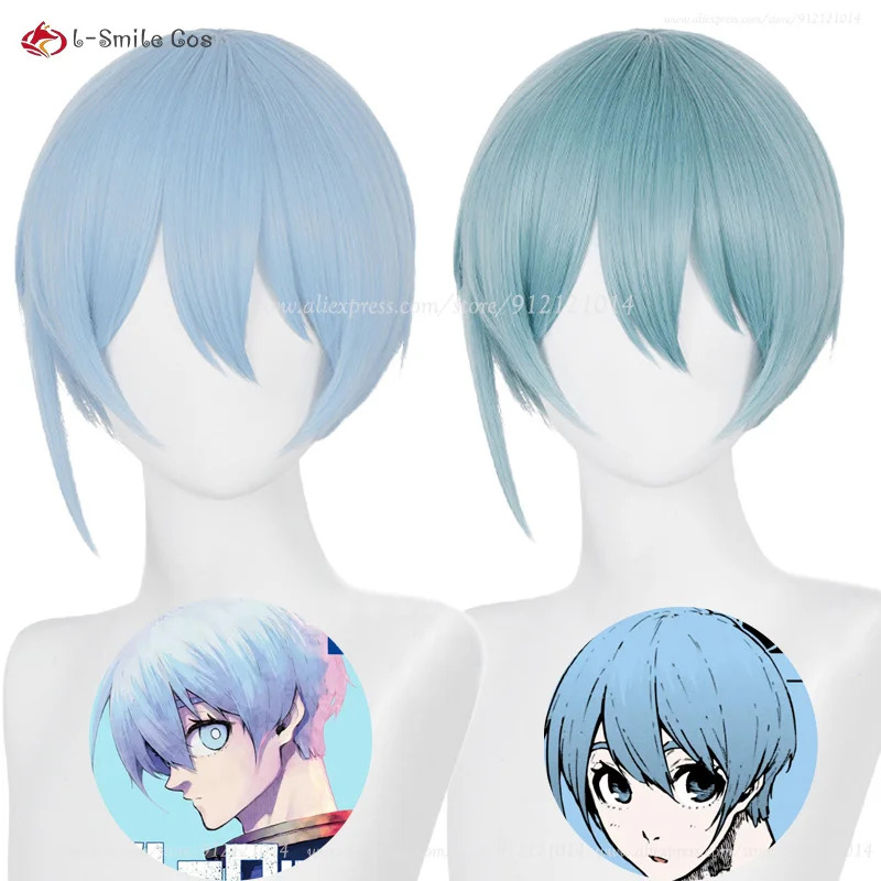 애니메이션 Hiori Yo 코스프레 28cm 라이트 블 - Anime Cosplay Blue Hair 리뷰 및 가격