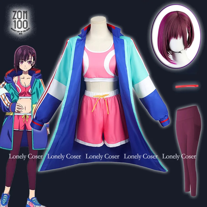 미카즈키 시즈카 코스프레 의상 애니메이션 좀비 100  - Anime Cosplay List 리뷰 및 가격