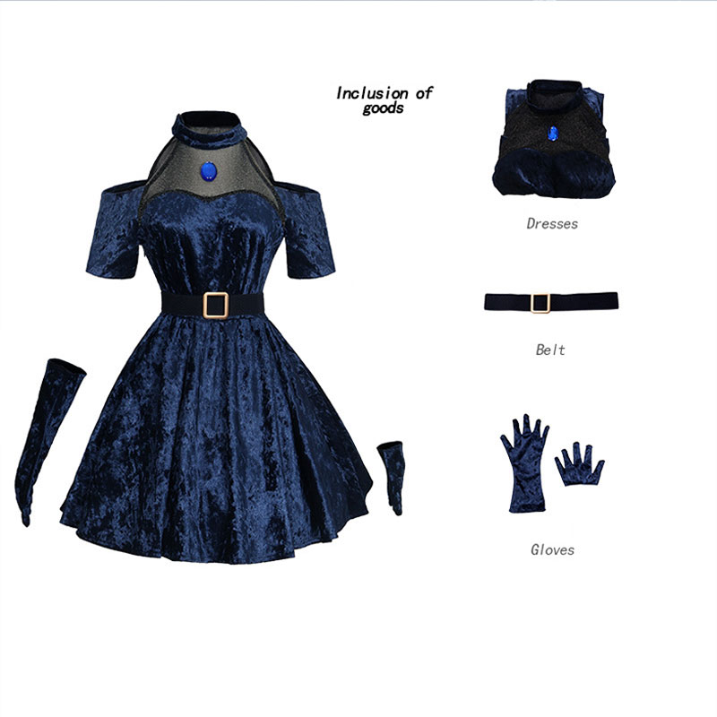 미지 코스프레 애니메이션 외계인 무대 의상 가발 진한  - Anime Cosplay Blue Hair 리뷰 및 가격