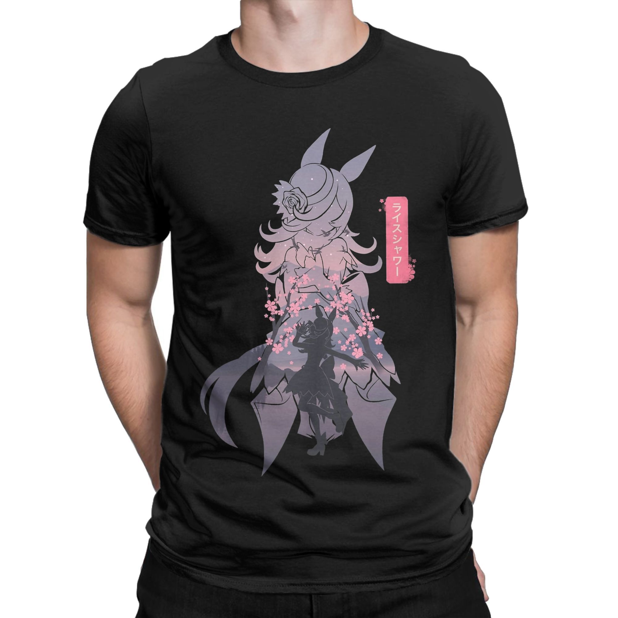 라이스 샤워 우마 무스메 애니메이션 T 셔츠 남성용 코 - Anime Cosplay Ideas Male 리뷰 및 가격