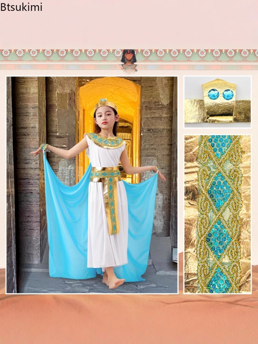 어린이 할로윈 코스프레 드레스 클레오파트라 코스프레 어 - Egypt Cosplay Anime 리뷰 및 가격