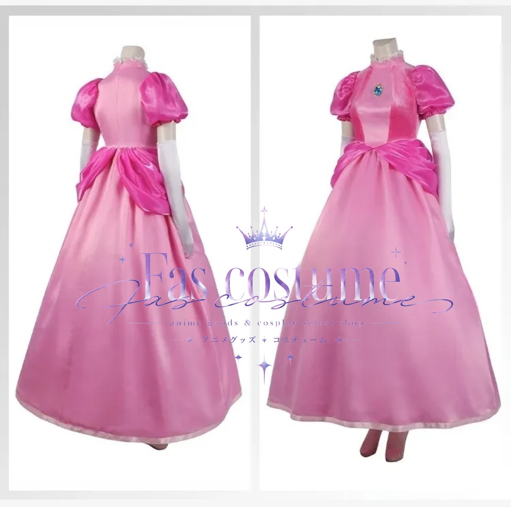 공주 피치 코스프레 의상 슈퍼 브라더스 의상 핑크 로리 - Anime Cosplay Lolita 리뷰 및 가격