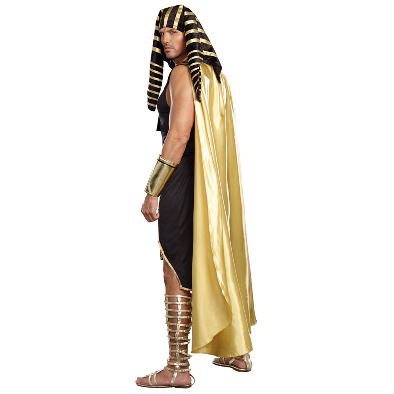 남자 이집트 의상 세트 7 Pcs 골든 트림 탱크 탑  - Egypt Cosplay Anime 리뷰 및 가격