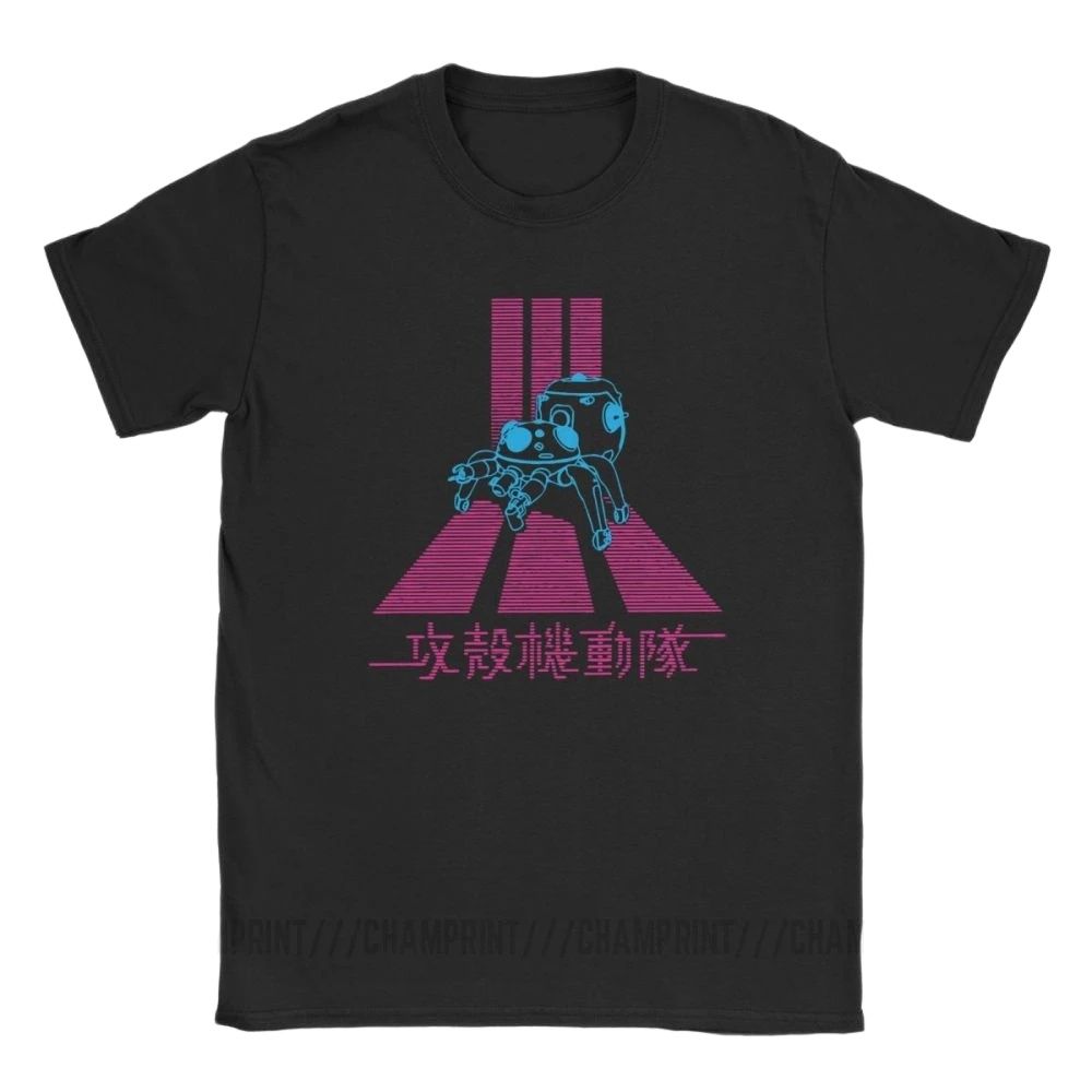 빈티지 유령 껍질 GITS Tachikoma T-셔츠  - Anime Cosplay Ideas Male 리뷰 및 가격