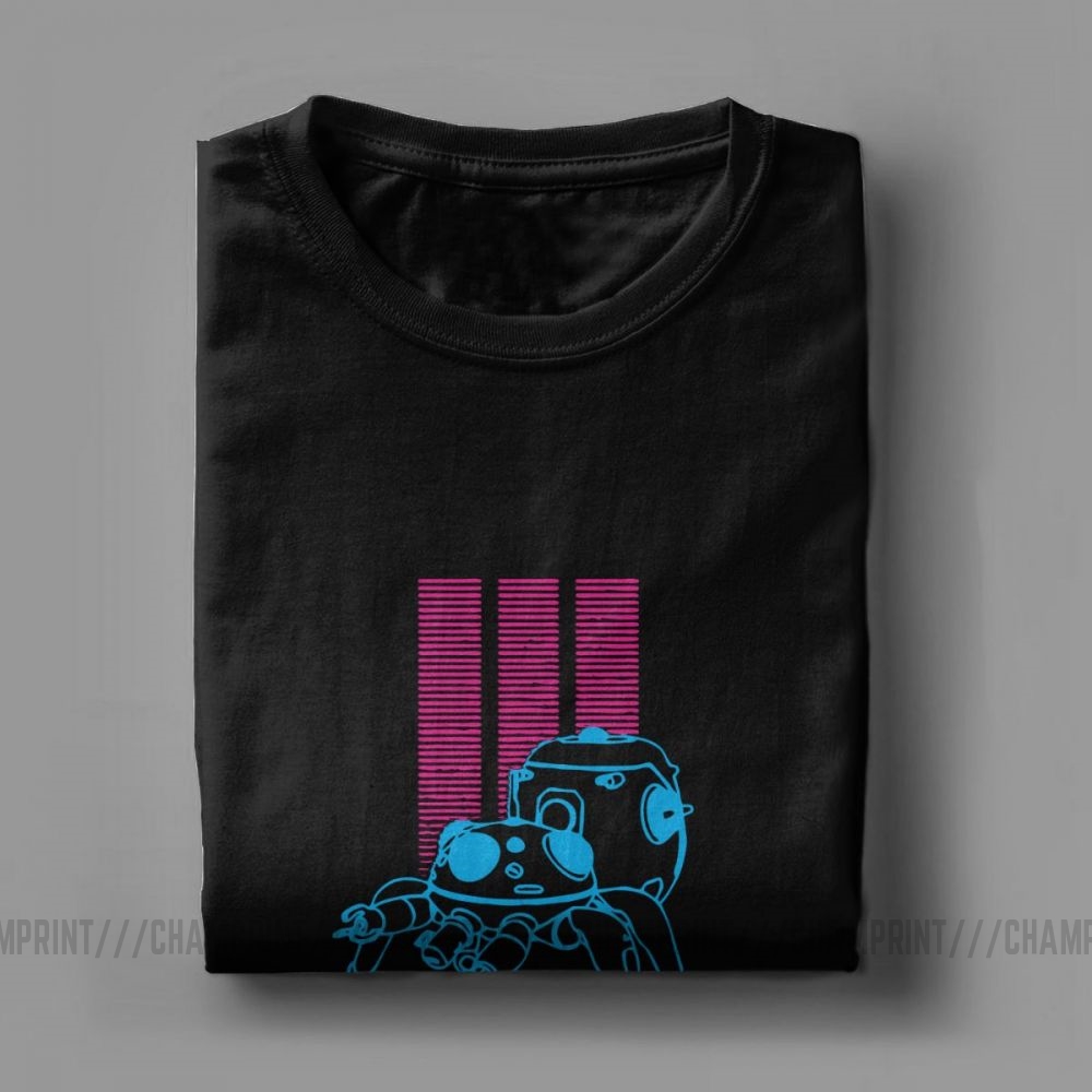 빈티지 유령 껍질 GITS Tachikoma T-셔츠  - Anime Cosplay Ideas Male 리뷰 및 가격