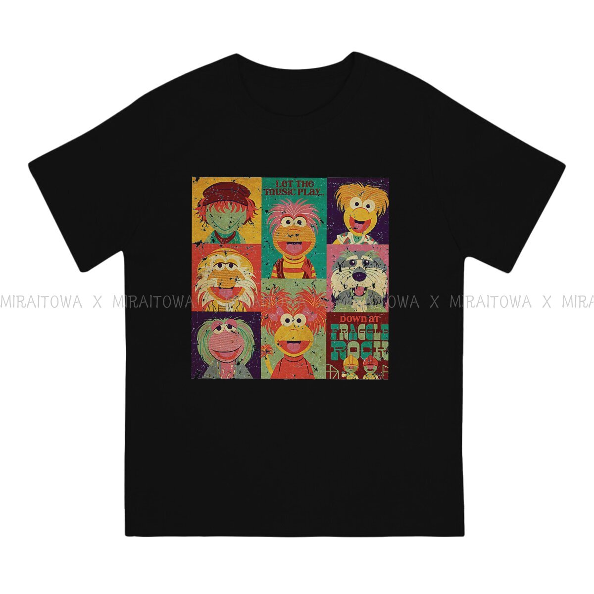 팀 독특한 TShirt Fraggle Rock Mupp - Anime Cosplay Ideas Male 리뷰 및 가격