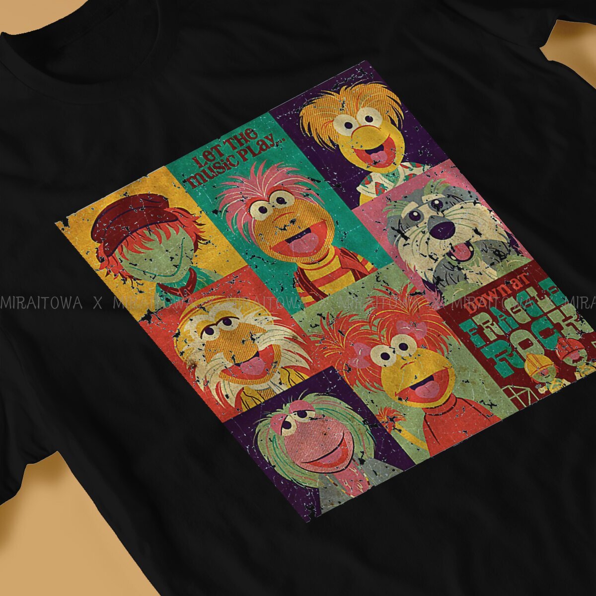 팀 독특한 TShirt Fraggle Rock Mupp - Anime Cosplay Ideas Male 리뷰 및 가격