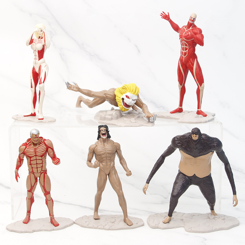 타이탄 애니메이션 피규어에 대한 8pcs 공격 기갑 거 - Kotobukiya Artfx 리뷰 및 가격