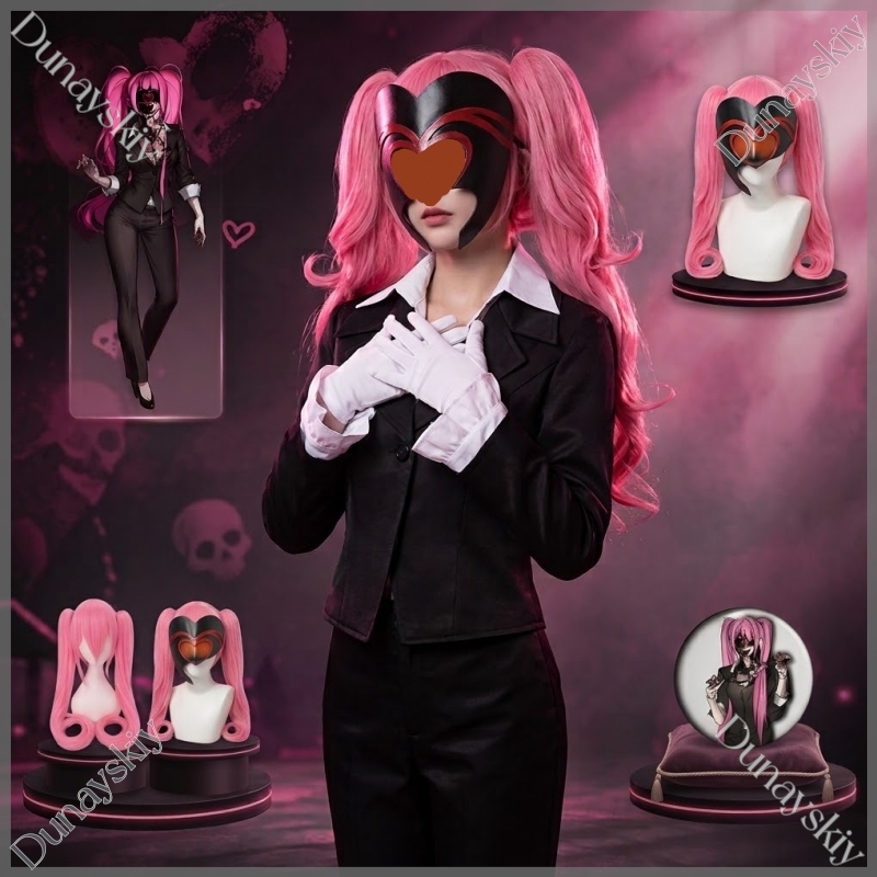 할로윈 미지 풀 슈트 가발 마스크 좀비 무대 핑크 트윈 - Anime Zombie Cosplay 리뷰 및 가격